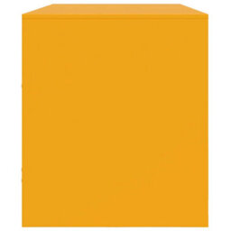 Berkfield Sturdy Tv Cabinet Mustard Yellow 99X39X44 Cm Steel - thumbnail 8