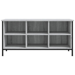 Berkfield Shoe Cabinet Grey Sonoma 100X35X50 Cm Engineered Wood - thumbnail 5