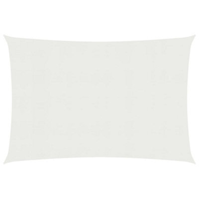 Berkfield Sunshade Sail 160 G/m2 White 2X3.5 M Hdpe - image 1