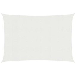 Berkfield Sunshade Sail 160 G/m2 White 2X3.5 M Hdpe - thumbnail 1