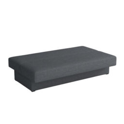 Adela Mini Sofa Bed With Storage Compact Pull Out Guest Bed Modern Upholstered Design Space Saving Solution Beige - thumbnail 5