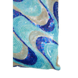 Orsina Diva Sequins Turquoise Cushion - thumbnail 2