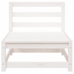 Walplus Garden Sofa Armless White 70X70X67 Cm Solid Wood Pine - Cushion Not Included - thumbnail 4
