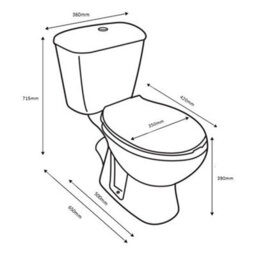 FNX Bathrooms Bubly 400mm Compact White Gloss Vanity Unit With Basin, D-Shape Close Coupled Toilet & Matt Black Tap Set - thumbnail 4