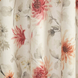 Dreams & Drapes Nadia 100% Cotton Watercolour Floral Print Pair Of Eyelet Curtains - thumbnail 3