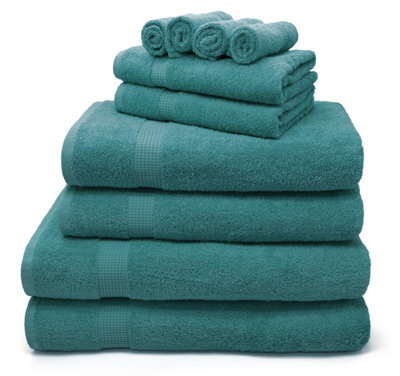 Velosso Luxury 100% Egyptian Cotton Towels 550Gsm Soft & Absorbent Cotton Towels Aqua - Hand Towel