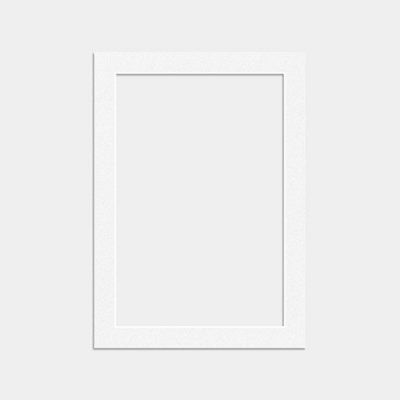 Ak Frames 7X5 White Picture Mounts To Fit 6X4 Aperture Size - Mount Board Only (No Frame Included) - image 1