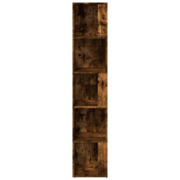 Vidaxl Corner Cabinet Smoked Oak 33X33X164.5 Cm Engineered Wood Corner Cabinets - thumbnail 4