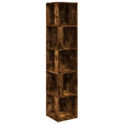 Vidaxl Corner Cabinet Smoked Oak 33X33X164.5 Cm Engineered Wood Corner Cabinets - thumbnail 2