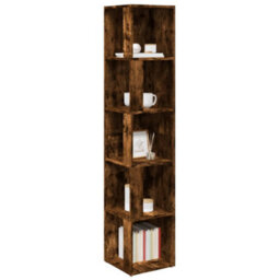 Vidaxl Corner Cabinet Smoked Oak 33X33X164.5 Cm Engineered Wood Corner Cabinets - thumbnail 6