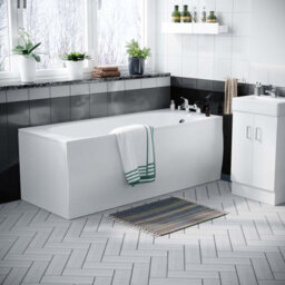 Nes Home 450mm Freestanding Basin Vanity Unit, Toilet & Round Bath With Panels - thumbnail 5