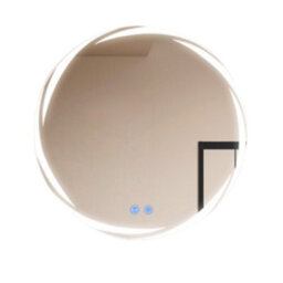 Bathroom Mirror With Led Lights 500mm Dimmable Illuminated Backlit Round Bathroom Mirror