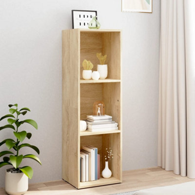 Berkfield Book Cabinet/tv Cabinet Sonoma Oak 36X30X114 Cm Engineered Wood - image 1