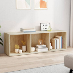 Berkfield Book Cabinet/tv Cabinet Sonoma Oak 36X30X114 Cm Engineered Wood - thumbnail 3