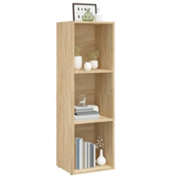 Berkfield Book Cabinet/tv Cabinet Sonoma Oak 36X30X114 Cm Engineered Wood - thumbnail 4