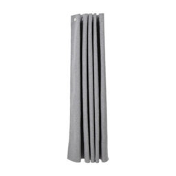 Living And Home Light Gray 2-Piece Blackout Double-Sided Linen/linen Faux Linen Curtains, 168Cm X 137Cm - thumbnail 2