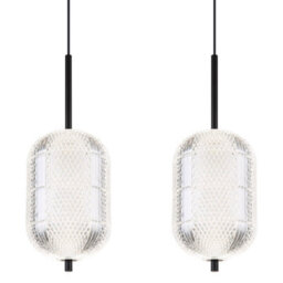Luminosa Lighting Luminosa Kurius Bar Pendant Ceiling Light Matt Black 5X Led 3000-4500K - thumbnail 4
