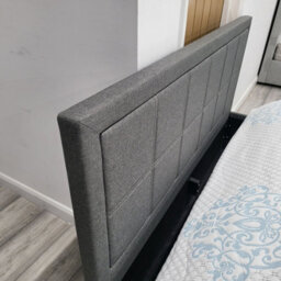 Modernique Grey Fabric Ottoman Storage Bed With Underneath Store Space, Wooden Sprung Slatted Gas Liftup Base In Single (3Ft) - thumbnail 8