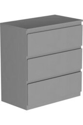 Lassic Vida Designs Denver 3 Piece Bedroom Set - (2 Drawer Large Bedside Chest, 3 Drawer Chest, 2 Door 2 Drawer Wardrobe), Grey - thumbnail 7