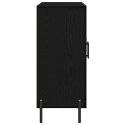 Berkfield Black Oak Sideboard 90X34X80 Cm Made Of Engineered Wood - thumbnail 7