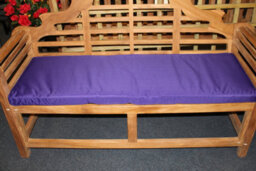 Garden Market Place Garden Furniture Cushion- 3 Seater Garden Bench Cushion In Purple - thumbnail 1