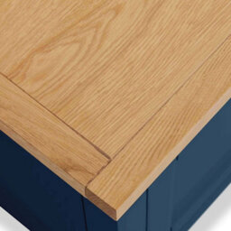 Farro Navy Xl 8 Drawer Chest Fully Assembled - Painted With Oak Top By Roseland Furniture - thumbnail 6