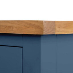 Farro Navy Xl 8 Drawer Chest Fully Assembled - Painted With Oak Top By Roseland Furniture - thumbnail 7