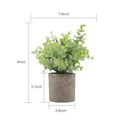 3X Potted Plant Decorative Eco Friendly Artificial Indoor Outdoor Garden Pot Uk - thumbnail 4
