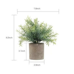 3X Potted Plant Decorative Eco Friendly Artificial Indoor Outdoor Garden Pot Uk - thumbnail 2