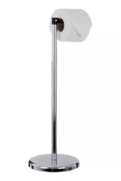 Orsina Luxe Chrome Toilet Roll Holder With Hinged Arm, Metal Toilet Roll Stand, Paper Dispenser With Stackable Rod - thumbnail 2