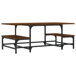 Berkfield Durable Coffee Table Brown Oak 100X50.5X40 Cm Engineered Wood - thumbnail 6