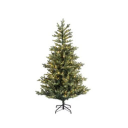 Kaemingk 6Ft 1.8M Geneva Fir Gb Artificial Christmas Tree With Built In Multi Colour Micro Led Lights Indoor - thumbnail 1