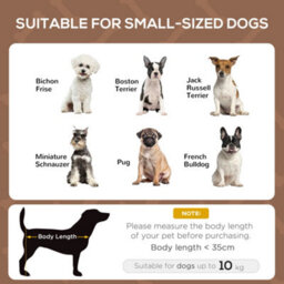 Pawhut 61 Cm Elevated Dog Bed Cooling Raised Pet Cot Uv Protection Canopy Brown - thumbnail 4