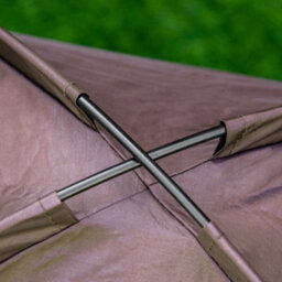 Pawhut 61 Cm Elevated Dog Bed Cooling Raised Pet Cot Uv Protection Canopy Brown - thumbnail 9