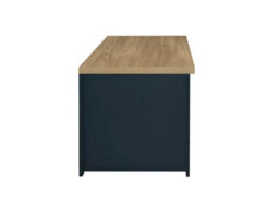 Birlea Highgate 2 Drawer Coffee Table Navy Blue & Oak - thumbnail 6