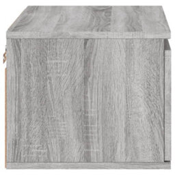 Berkfield Wall-Mounted Bedside Cabinets With Led Lights 2 Pcs Grey Sonoma - thumbnail 9