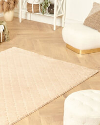 Beliani Faux Fur Rug Gharo Beige 160 X 230 Cm - thumbnail 2