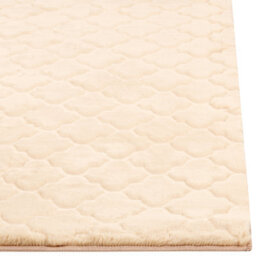 Beliani Faux Fur Rug Gharo Beige 160 X 230 Cm - thumbnail 8