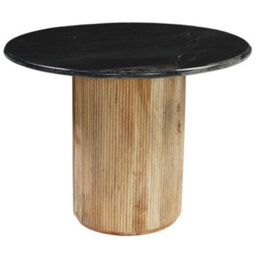 Luxor Round Marble Top With Pedestal Leg Dining Table 100Cm - thumbnail 2
