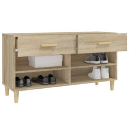 Berkfield Shoe Cabinet Sonoma Oak 102X35X55 Cm Engineered Wood - thumbnail 5