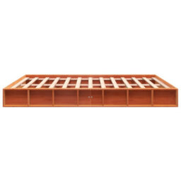 Berkfield Bed Frame Without Mattress Wax Brown 180X200 Cm Super King Solid Wood Pine - thumbnail 5