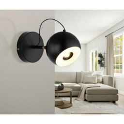 Luminosa Lighting Luminosa Donovan Single Spotlight Matt Black Led 3000K - thumbnail 2