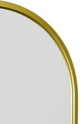 "Mirroroutlet Arcus - Gold Metal Framed Arched Wall Mirror 47"" X 23.5"" (120Cm X 60Cm)" - thumbnail 6