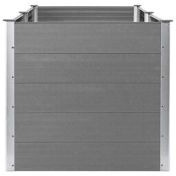 Berkfield Modern Garden Raised Bed 250X100X91 Cm Wpc Grey - thumbnail 5