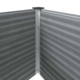 Berkfield Modern Garden Raised Bed 250X100X91 Cm Wpc Grey - thumbnail 6