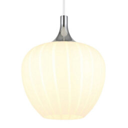 Luminosa Lighting Luminosa Maxy 24Cm Dome Pendant Ceiling Light White Matt Opal Glass Shade 1X E27 - thumbnail 3