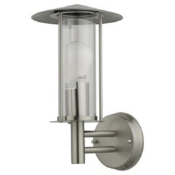 First Choice Lighting Treviso Brushed Stainless Steel Outdoor Wall Light - thumbnail 2