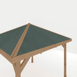 Waltons 3M X 3M Traditional Gazebo Pressure Treated Wooden Garden Shelter - thumbnail 4