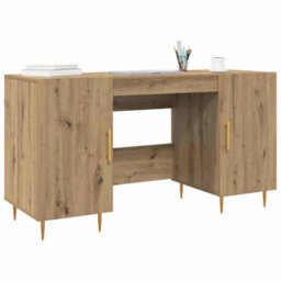 Walplus Desk With Shelf Artisan Oak 140 X 50 X 75 Cm Engineered Wood - thumbnail 3