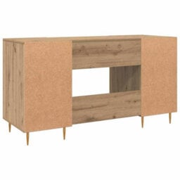 Walplus Desk With Shelf Artisan Oak 140 X 50 X 75 Cm Engineered Wood - thumbnail 8